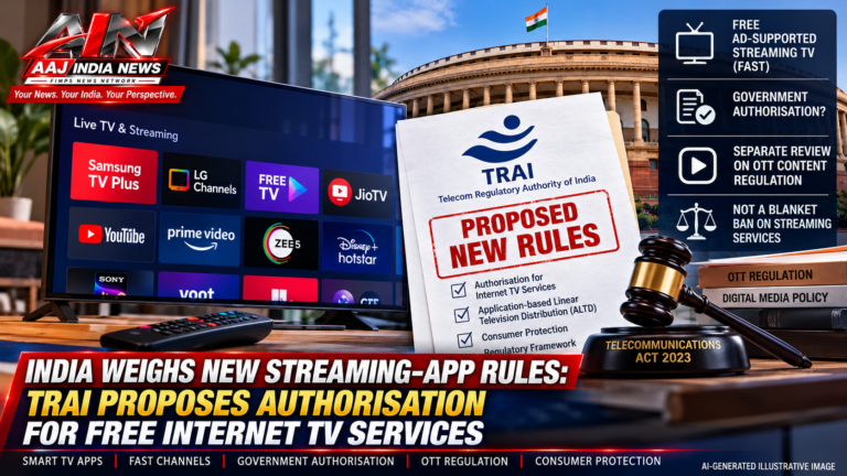 India Weighs New Streaming-App Rules: TRAI Proposes Authorisation for Free Internet TV Services